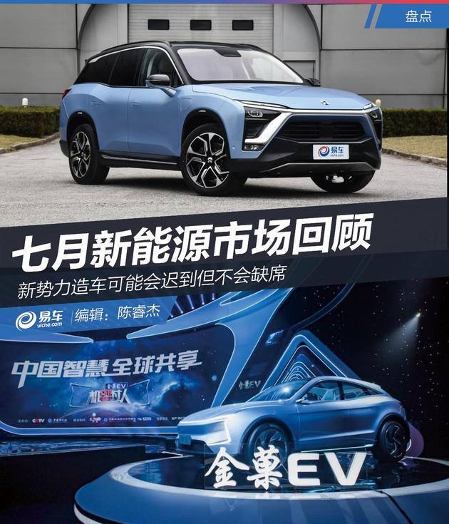 七月市场回顾:新势力造车可能会迟到但不会缺席